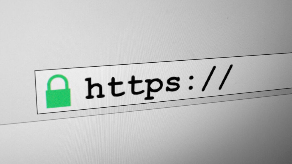Padlock icon in a browser bar representing an SSL certificate