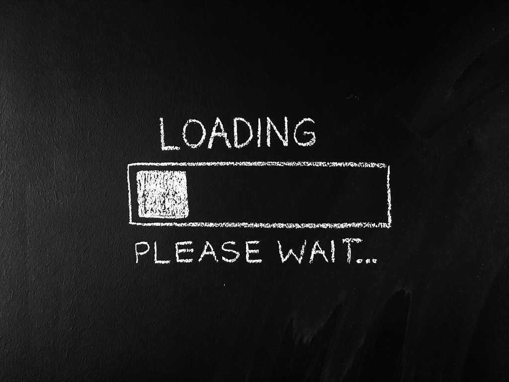 Motion-blur visualization suggesting fast website loading speed