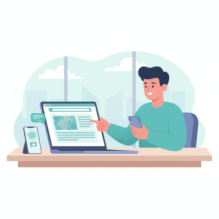 Illustration representing ai recommendation