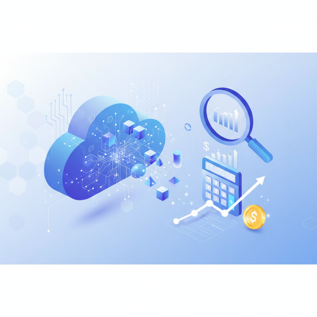 Editorial illustration of cloud-based AI search indexing website content